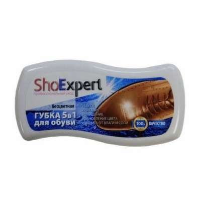 ShoExpert Губка для экспресс чистки гладкой кожи ВОЛНА