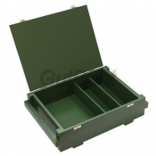 Деревянный ящик подарочный, военного образца, для хранения средств и аксессуаров по уходу за обувью